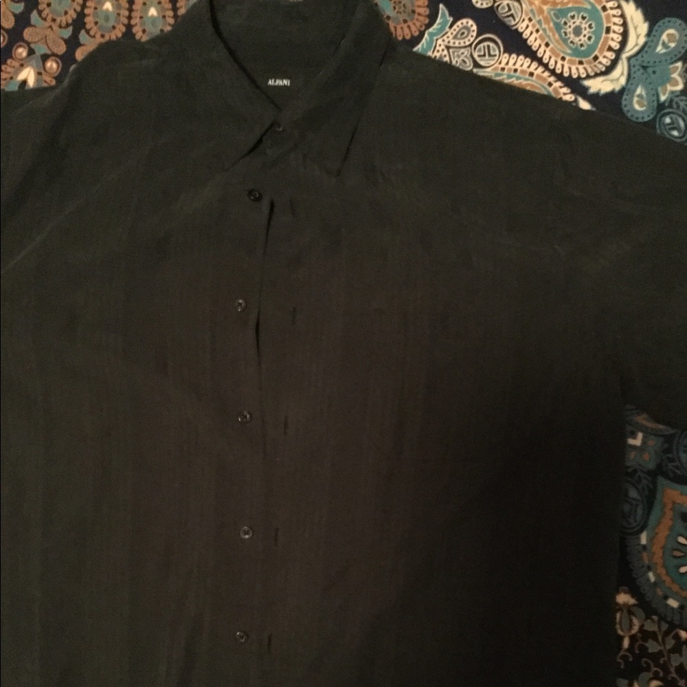 Black Alfani casual dress shirt XL